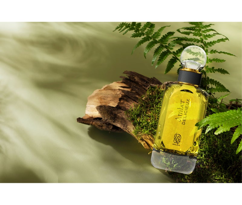 NYLAA عطر أمبر ديليكيو إيدي دي بارفوم (EDP) 100ML | عطر فاخر للرجال | رائحة تدوم طويلاً | عطر للاستخدام اليومي - Image 5