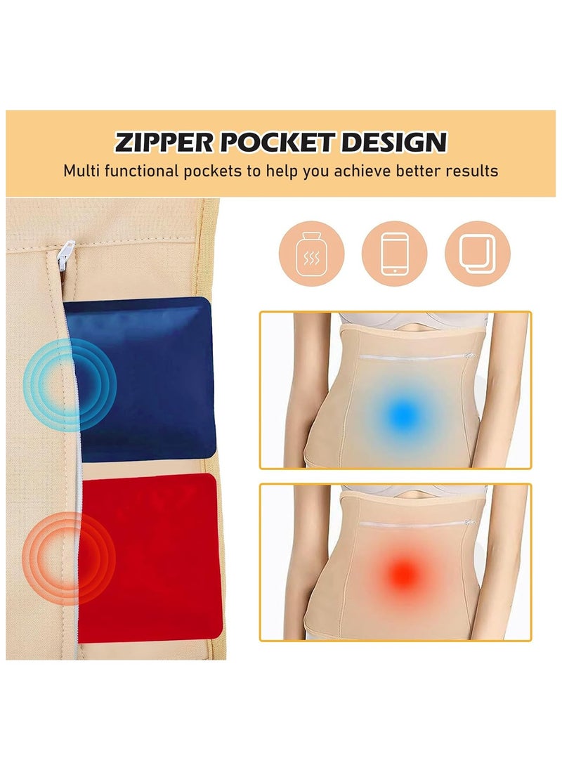 General Castor Oil Packaging 6pcs Reusable Castor Oil Packs Wraps Reusable Organic Castor Oil Pack for Tummy Neck Knees Chest Neck Relaxation  - Image 4