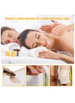 General Castor Oil Packaging 6pcs Reusable Castor Oil Packs Wraps Reusable Organic Castor Oil Pack for Tummy Neck Knees Chest Neck Relaxation  - Image 5