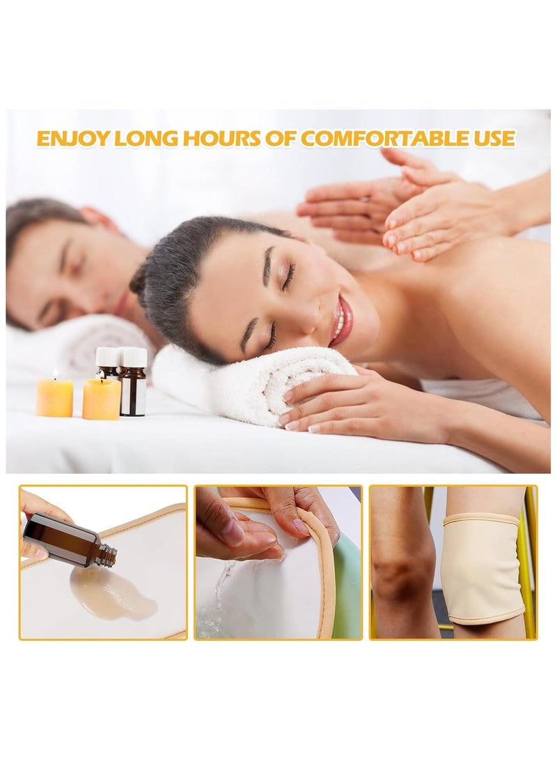 General Castor Oil Packaging 6pcs Reusable Castor Oil Packs Wraps Reusable Organic Castor Oil Pack for Tummy Neck Knees Chest Neck Relaxation  - Image 5