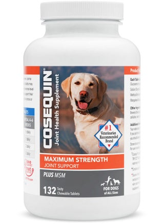 Nutramax Cosequin Maximum Strength Joint Health Supplement For Dogs  With Glucosamine, Chondroitin, And Msm, 2 Pack, 264 Total Chewable Tablets - pzsku/ZC9249AA37E9B1B97BE93Z/45/_/1726220392/89375498-0334-4432-b5cd-e10deb121305