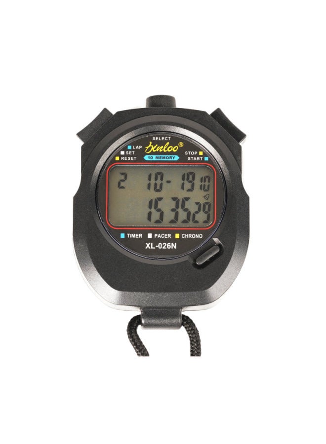 Generic Electronic Stopwatch Timer Student Sports Fitness Training Competition Special Track And Field Running Swimming Referee Stopwatch-Display Accuracy:013-basic Timing Model - Image 5