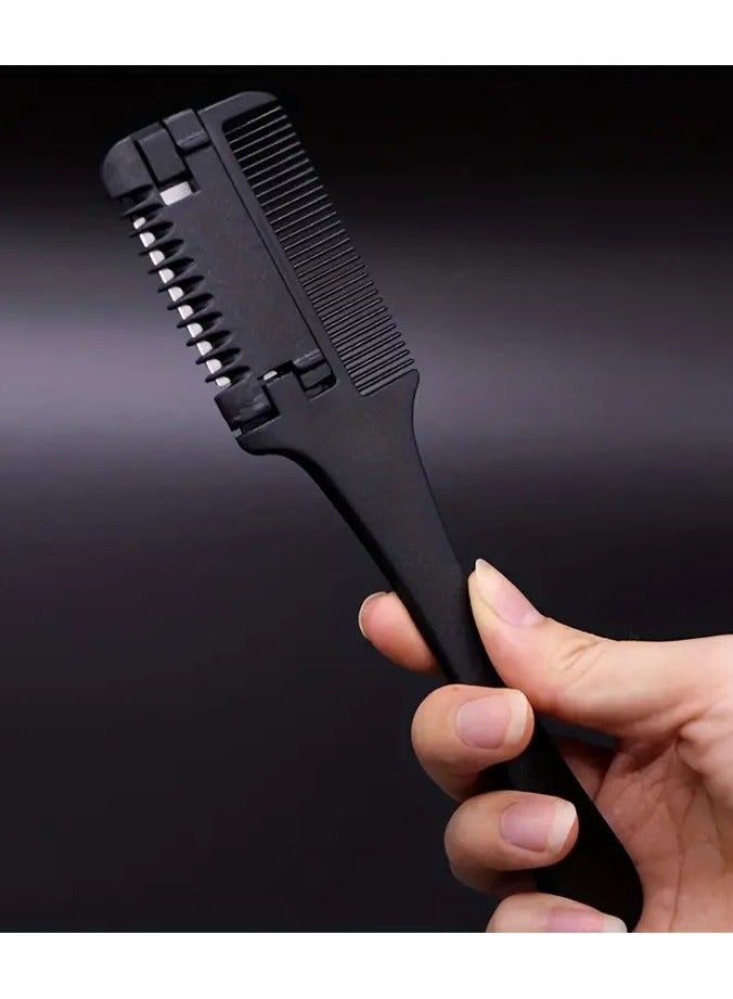 ORiTi Plastic Double sided Hair Razor Comb Hair Razor Comb Hair Trimmer Dual Purpose Hairdressing Tool - Image 1