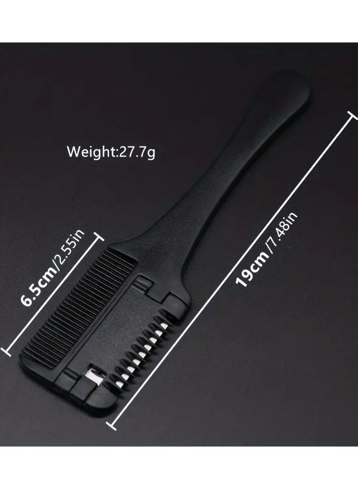 ORiTi Plastic Double sided Hair Razor Comb Hair Razor Comb Hair Trimmer Dual Purpose Hairdressing Tool - Image 3