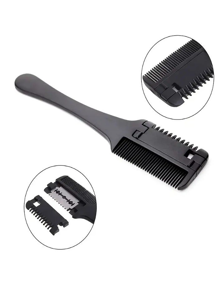 ORiTi Plastic Double sided Hair Razor Comb Hair Razor Comb Hair Trimmer Dual Purpose Hairdressing Tool - Image 5