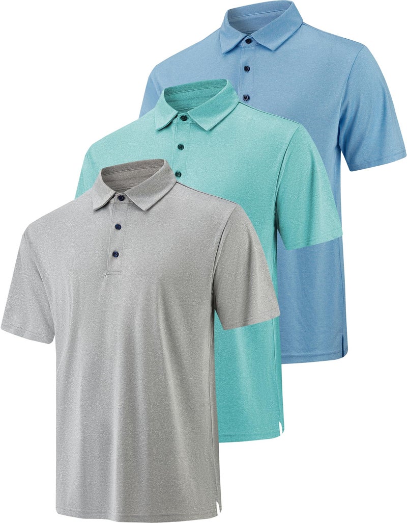 3 Pack Polo Shirts for Men Dry Fit Performance Short Sleeve Golf Polo Shirts as1 Alpha m Regular Regular A02