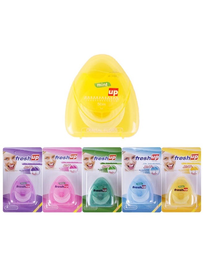 فريش آب خيط تنظيف الأسنان كارد - خيط شمعي بنكهة النعناع، 50 مترًا - 5 مل - Image 3