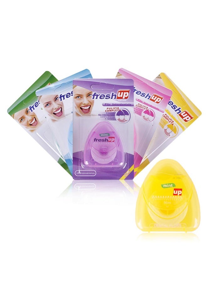 فريش آب خيط تنظيف الأسنان كارد - خيط شمعي بنكهة النعناع، 50 مترًا - 5 مل - Image 2