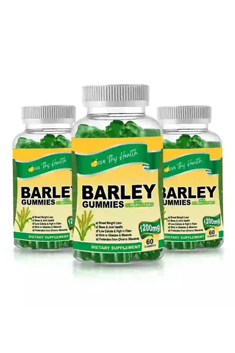 Love Thy Love Thy Health Barley Gummies 3 Bottles x 60 Gummies
