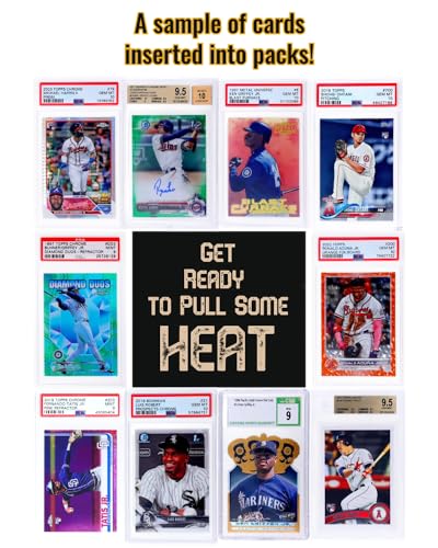 Slabs of Heat Graded Baseball Cards Value Pack  Gift SetContains 2 Graded Baseball Cards with Chance for Autographs Refractors PSA 10  MoreCollection Starter Ideal for New Collectors - Image 5