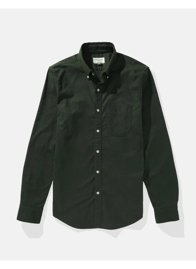 امريكان ايجل Slim Fit Flex Oxford Button-Up Shirt