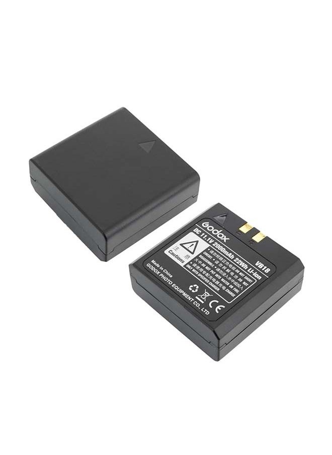Godox - GODOX VB18 Battery Replacement for V860II V850 V860C V860N Speedlite Flash, DC 11.1V 2000mAh Lithium Battery Pack - Image 1