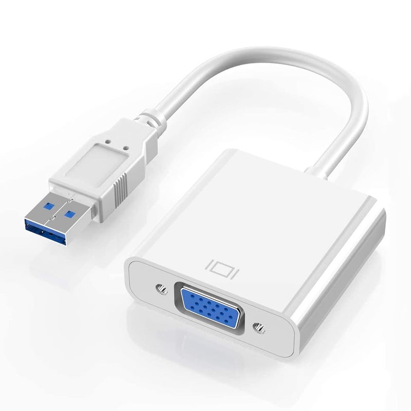Mindorlen USB to VGA Adapter, 1080P Multi-Display Video Converter for Laptop Desktop PC to Monitor, Projector, TV. (Not Support Chromebook and MacBook) - Image 1