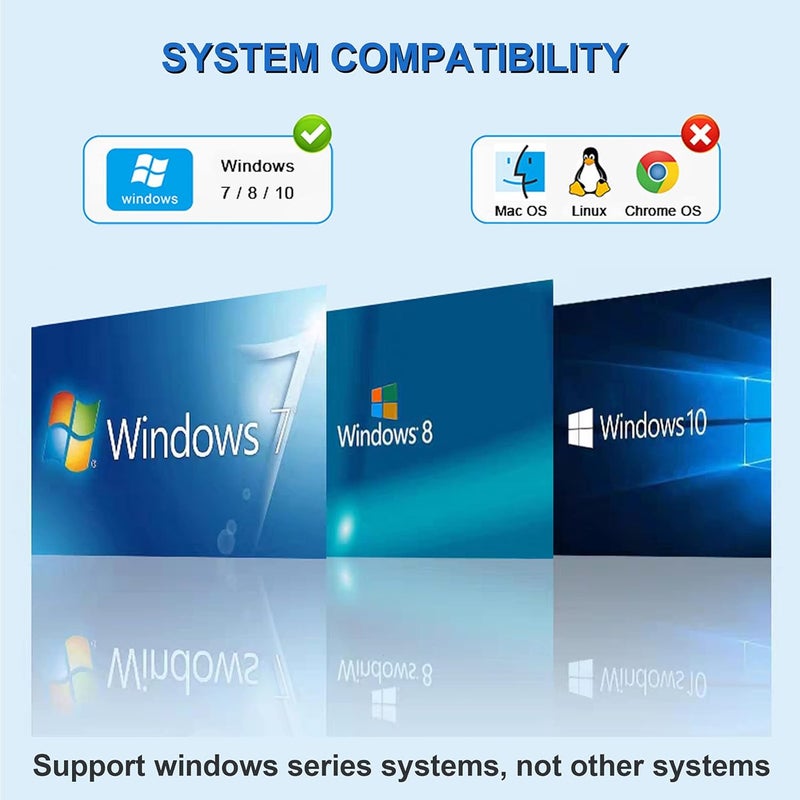 Mindorlen USB to VGA Adapter, 1080P Multi-Display Video Converter for Laptop Desktop PC to Monitor, Projector, TV. (Not Support Chromebook and MacBook) - Image 5