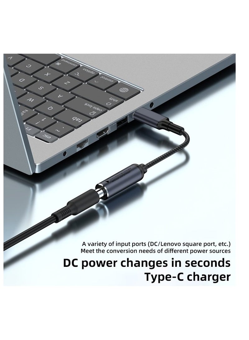 Terabyte DC 6.0 x 3.7mm to USB-C / Type-C Male 100W Computer Charging Adapter Connector - Image 2