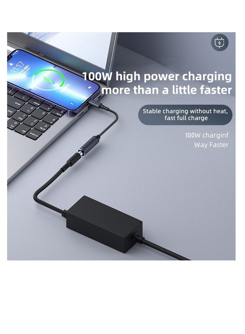 Terabyte DC 6.0 x 3.7mm to USB-C / Type-C Male 100W Computer Charging Adapter Connector - Image 3