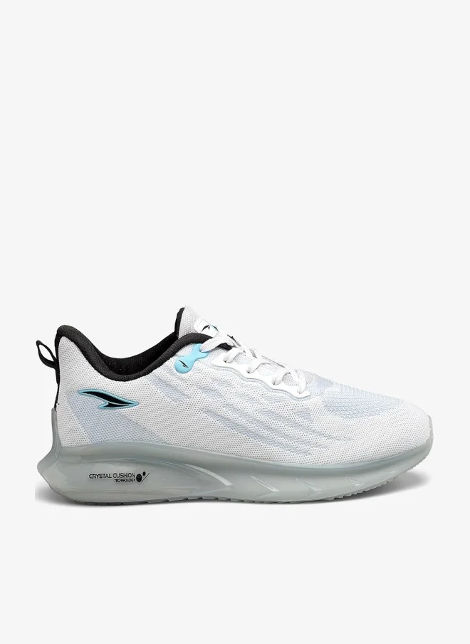 Asian Men's White and Black Running Shoes for Boys