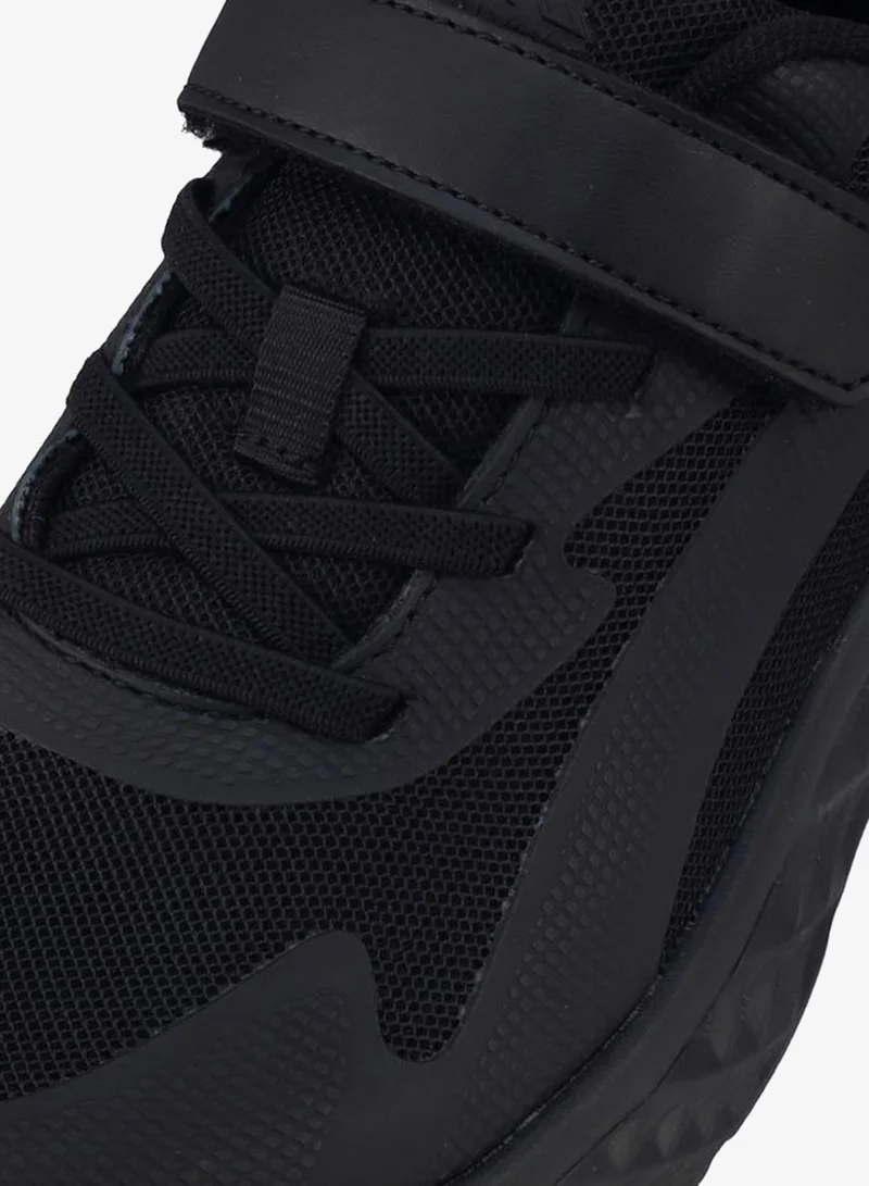 Oaklan By Shoexpress BLACK Boys Hook & Loop School Sports Shoes for Men | Best Price UAE