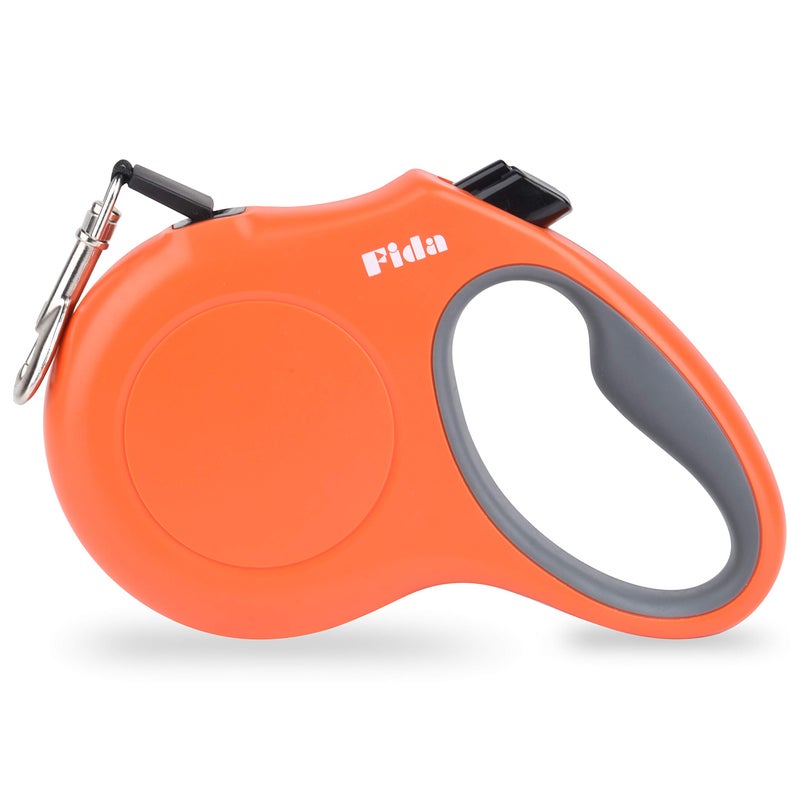 Fida Retractable Dog Leash, 16 ft Dog Walking Leash for Medium Dogs up to 44lbs, Tangle Free, Orange - Image 1