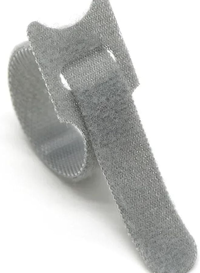 أربطة الكابلات القابلة للإطلاق 500 قطعة رمادية 150 مم أحزمة نايلون قابلة لإعادة الاستخدام للكهربائي والبستاني - Image 2