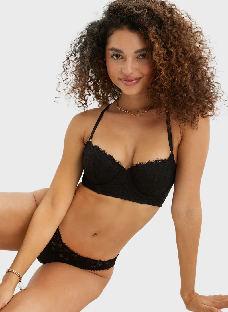 Aerie Lace Detail Balconette Bra