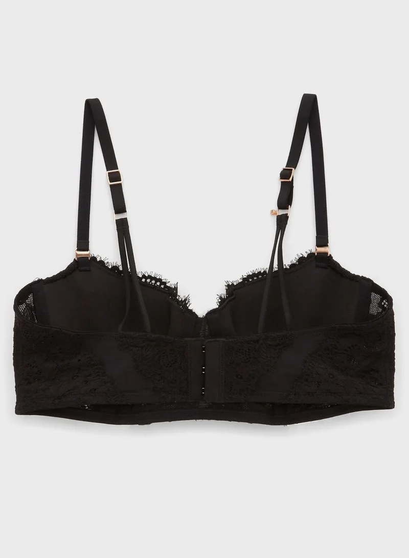 Aerie Lace Detail Balconette Bra