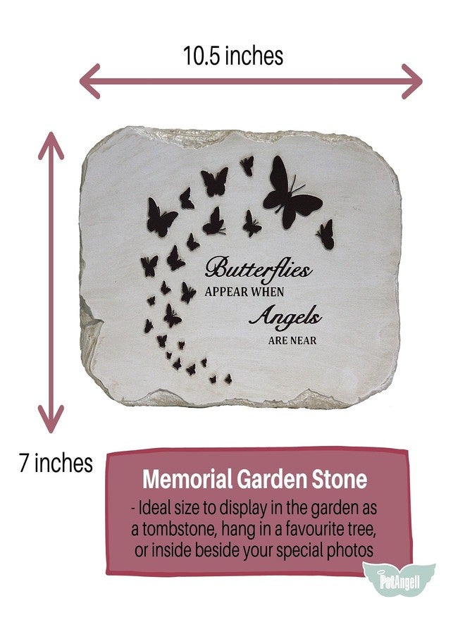 PetAngell Memorial Stones for Loved Ones Outside - Memorial Garden Stones in Memory of Loved Ones Lost, Pet Memorial Stone, Garden Remembrance Stones - 10.5 x 7 x 0.5 inches, Waterproof Resin - Image 3