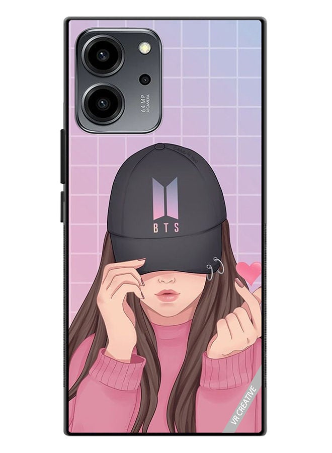 VR CREATIVE Protective Case Cover For Honor 80 SE Bts Cap Girl Design Multicolour - Image 1