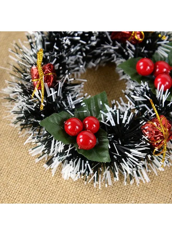 Miniature Christmas Wreath Hanging Garland A02 Artificial Craft Holiday Decoration - Image 5