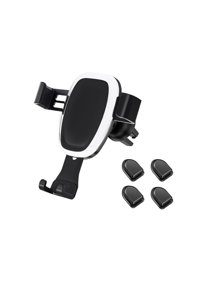 Green Tiger Car Phone Holder, Phone Holder Car for Air Vent，Ultra Stable Hook Clamp Design, Universal Automobile Cradle Fit for iPhone Android and All 4.7in-6.5in Smartphones, Classic Black - Image 2