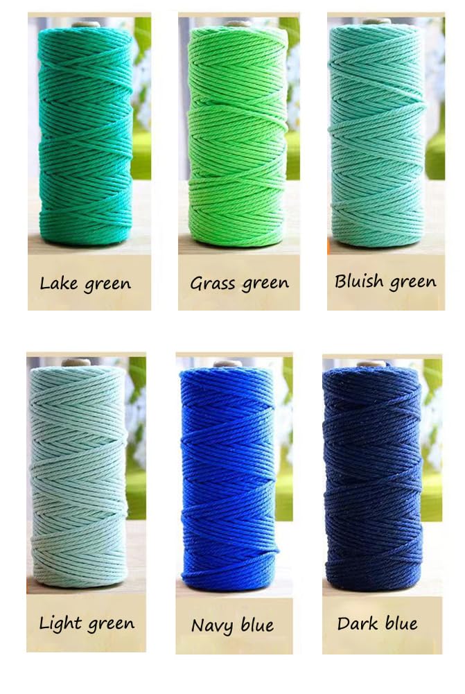 flipped 100% Natural Macrame Cotton Cord,3mm x109 Yard Twine String Cord Colored Cotton Rope Craft Cord for DIY Crafts Knitting Plant Hangers Christmas Wedding Décor (Dark Brown, 3mm*109yards) - Image 4