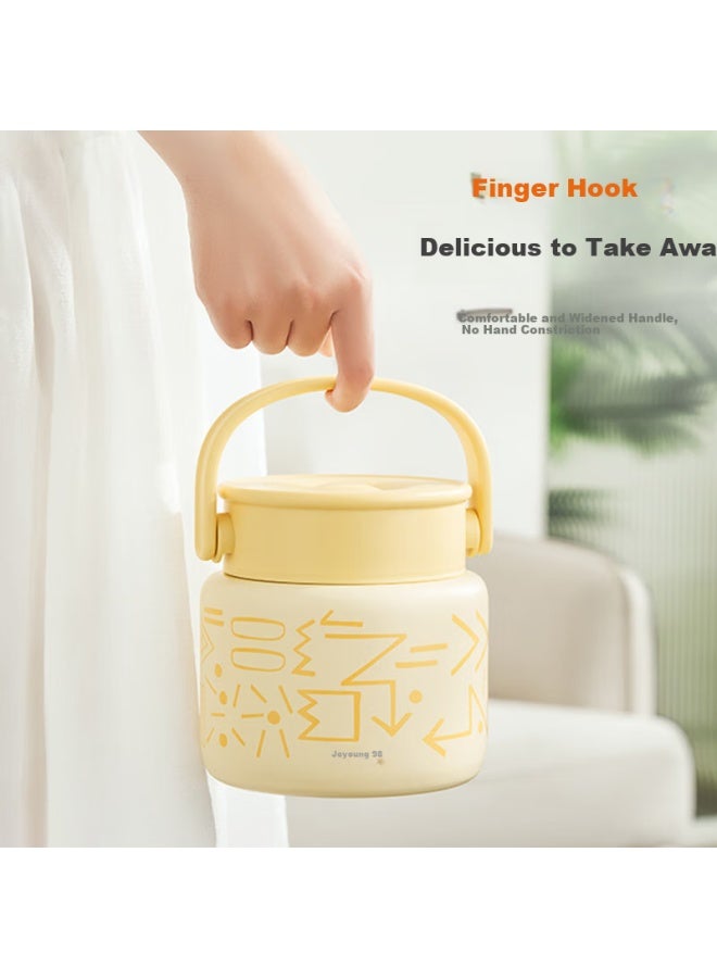 Joyoung Thermal Food Jar, 316l Stainless Steel Insulated Lunch Box, Vacuum Insulated Mug For Men And Women, Students, Thermal Cooker Pot, 800ml - Image 5