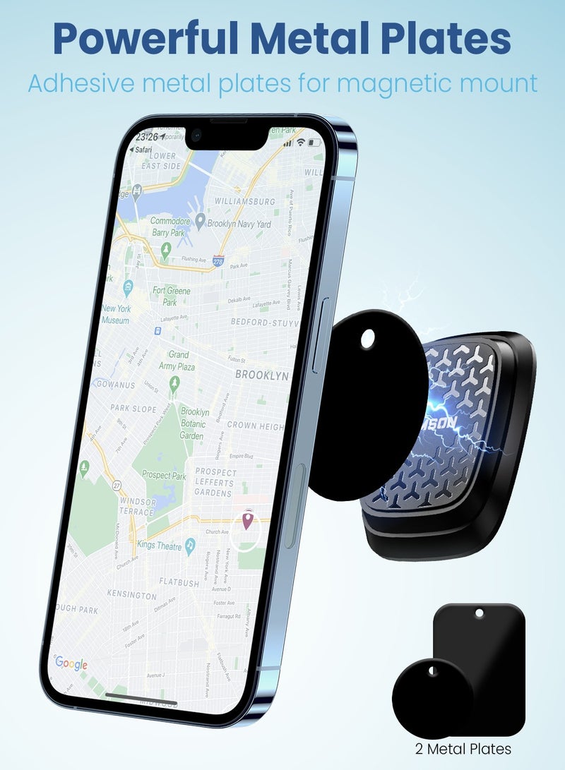 Remson حامل مغناطيسي للسيارة من Remson للهواتف المحمولة مثبت على لوحة القيادة، متوافق مع iPhone 13/12/11/XS/XR/X وSamsung Galaxy والمزيد - Image 4