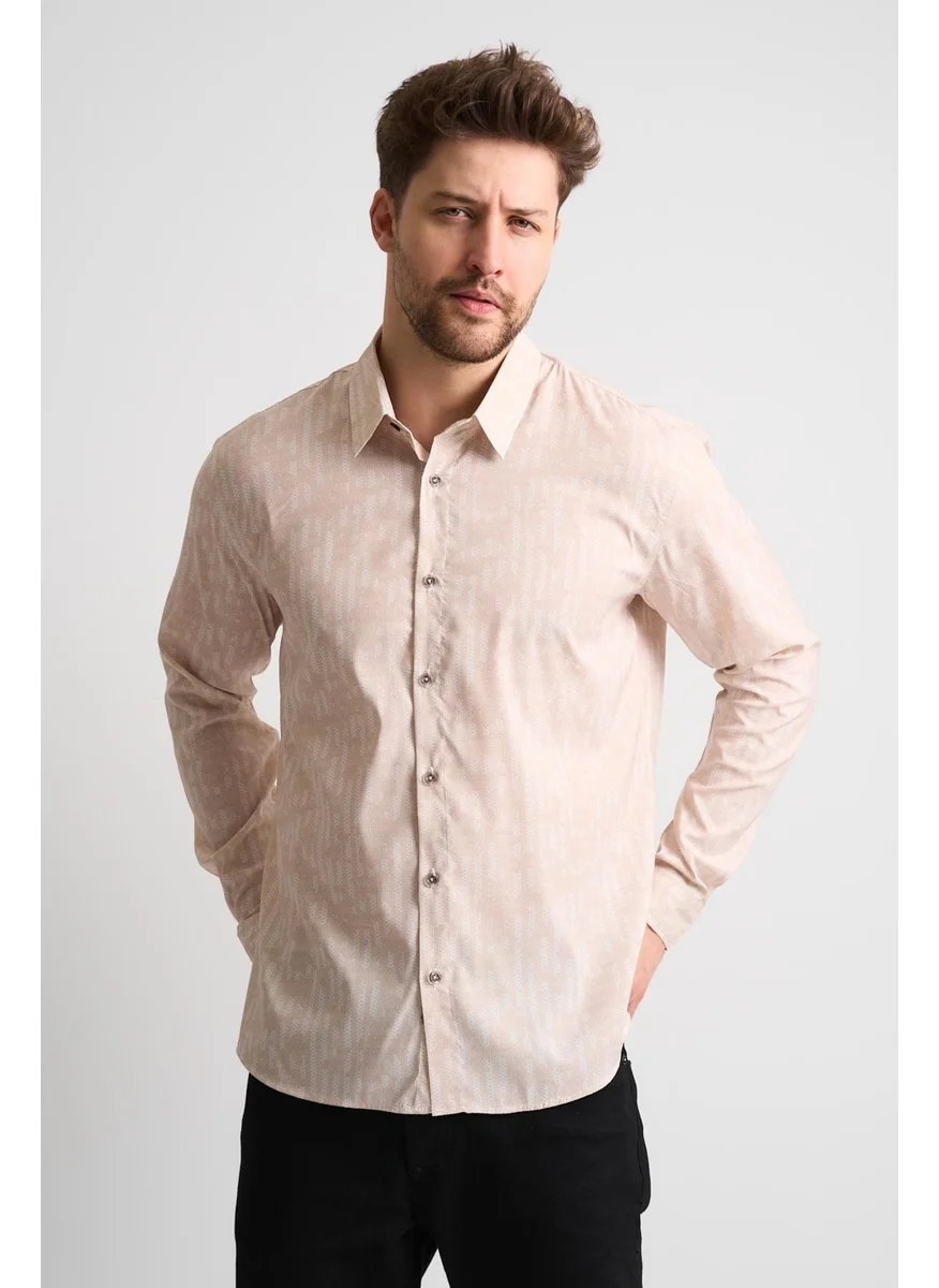 الكسندر جاردي Patterned Long Sleeve Men's Shirt
