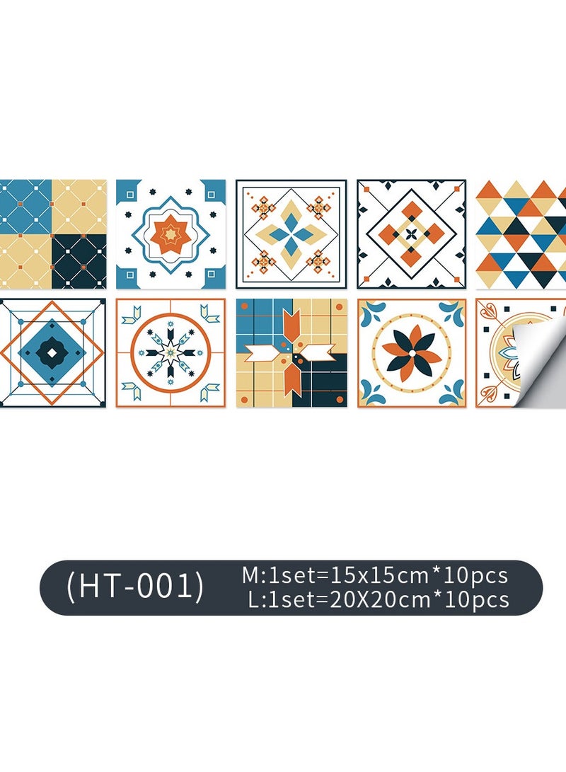 LOULUEN Waterproof Crystal Lantern Tile Wall Sticker