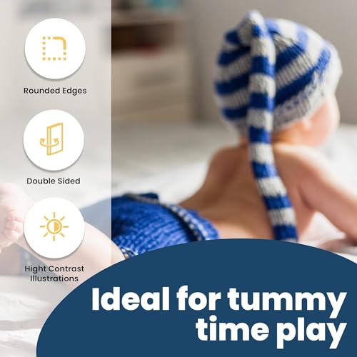 The Curious Bees - Set of High Contrast & Visual Stimulation New Born Anti-Glare Cards | 48 Objects for Visual Colour Stimulation, Cognitive & Sensory Development of 0-12 Month Old Kids - Image 4