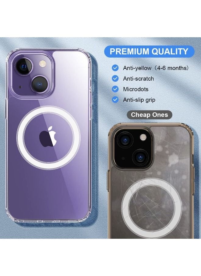 SHOPI - New iphone Compatible with iPhone 14 Pro Max clear Phone Case, Ultra-Thin Anti-Fall Anti-Scratch Anti-Yellow Silicone Protective Cover, for Magsafe Charger, Transparent(6.7 inch) - Image 1