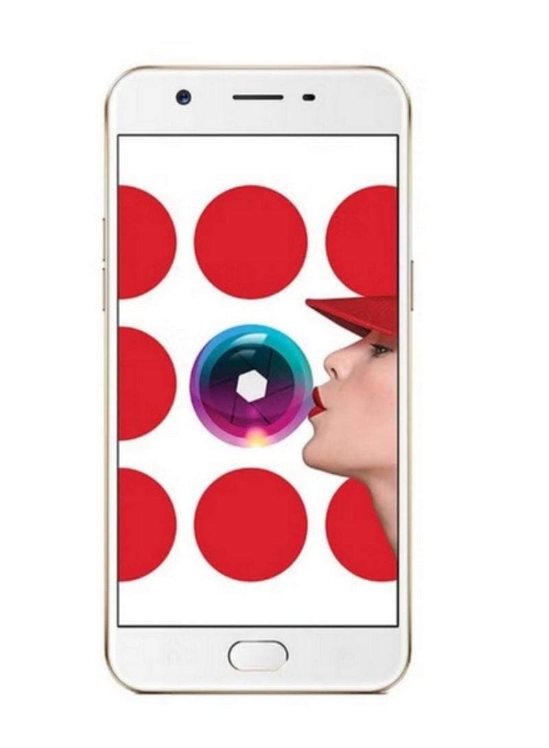 أوبو A57 Dual SIM Gold 4GB RAM 64GB 4G LTE With Free Gift Mobile Ring Holder - Image 2