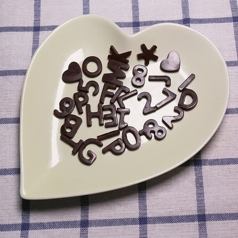 Bamutu Letter Silicone Chocolate Molds Silicone Alphabet Mould 2Pcs Non-Stick Fondant Molds Perfect For Cake Decoration Birthday Party - Image 5