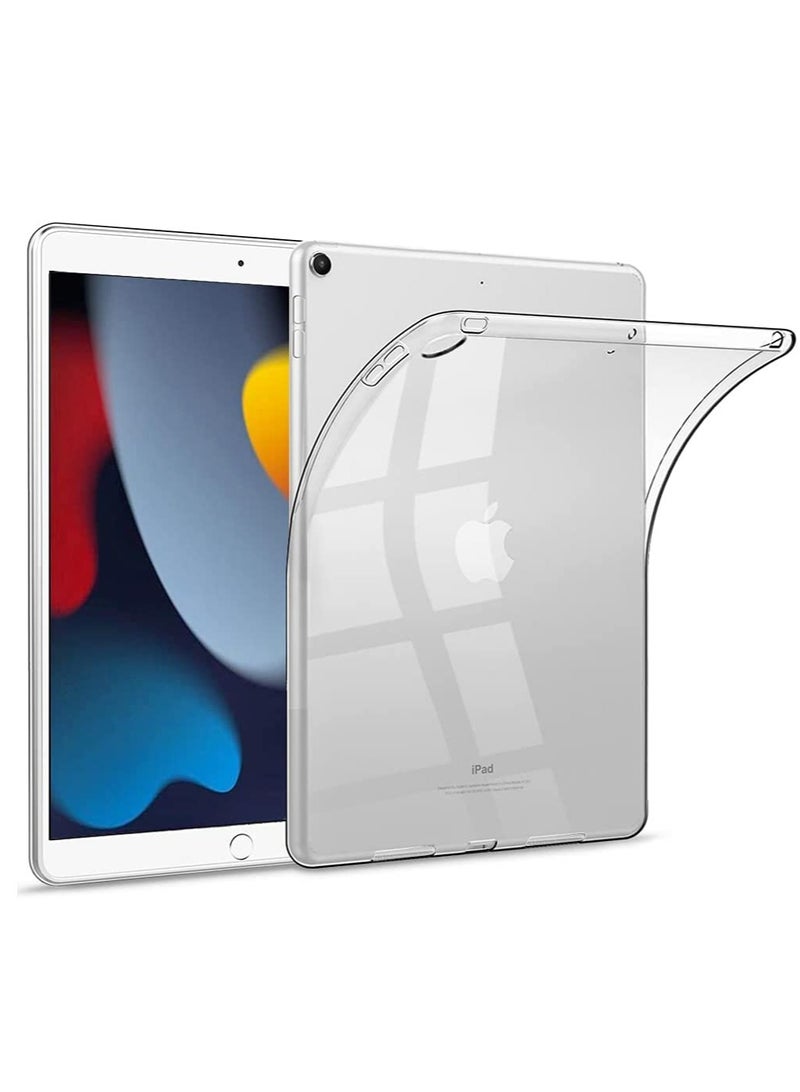 ELTRAZONE حافظة شفافة لجهاز iPad 10.2" الجيل التاسع 2021 / الجيل الثامن iPad 2020 / الجيل السابع iPad 10.2" 2019، غلاف خلفي رقيق وناعم وخفيف الوزن من TPU لجهاز iPad 9/8/7 بحجم 10.2 بوصة - Image 1