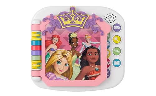 eKids Disney Princess Interactive Book with Preschool Learning Activities Educational Toys for Toddlers Disney Princess Toys Make Great Gifts for Kids - Image 1