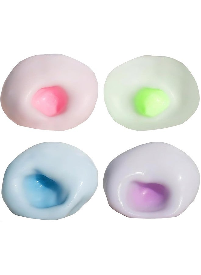 SQUISHCO 3-4Pcs Taba Squishy Making Kit, DIY Squishy Ball Set, Office Desk Stress, Classroom Sensory Fidget, Green Purple Pink 4CM Squishies (4pcs（Multicolor）) - Image 1