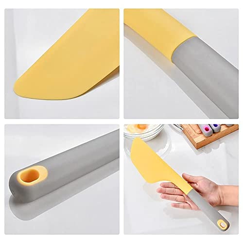 Ramkuwar Silicone Omelette Spatula – Flip & Fold Omelet Turner for Kitchen Cooking, Pancakes, Crepes, and More, Heat-Resistant Non-Stick Cooking Utensil – Yellow, Pack of 1 - Image 4