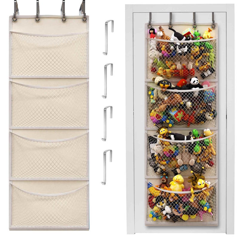 Honeyera The Original Storage for Stuffed Animals Over Door Organizer for Stuffies Baby Accessories Toy Plush Breathable Hanging Pockets Big Girls Toddler Large Bag - Image 2