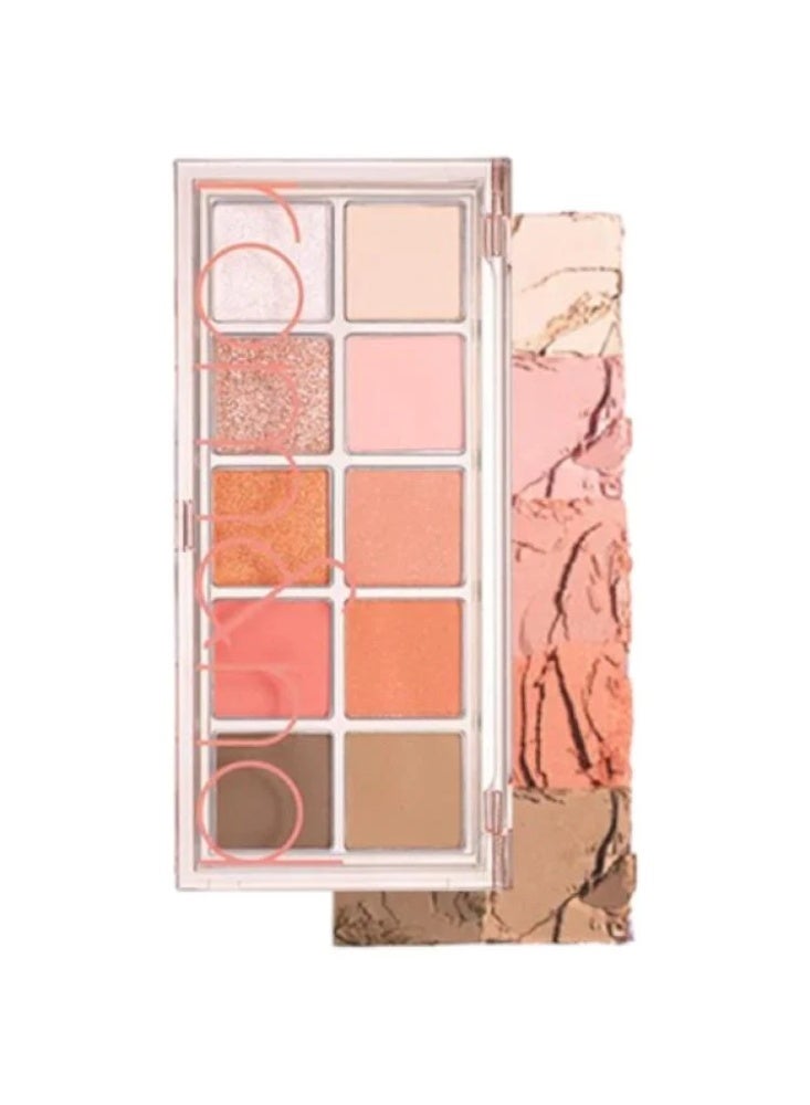 The Secret Garden 10-Color Eyeshadow Palette - 08 Peach Dahlia Garden