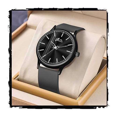 Acnos Silicone Strap Analog Wrist Watch for Men (Grey) - Image 1