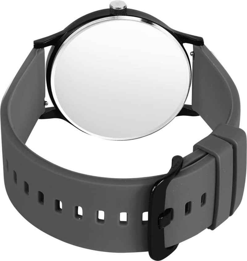 Acnos Silicone Strap Analog Wrist Watch for Men (Grey) - Image 4