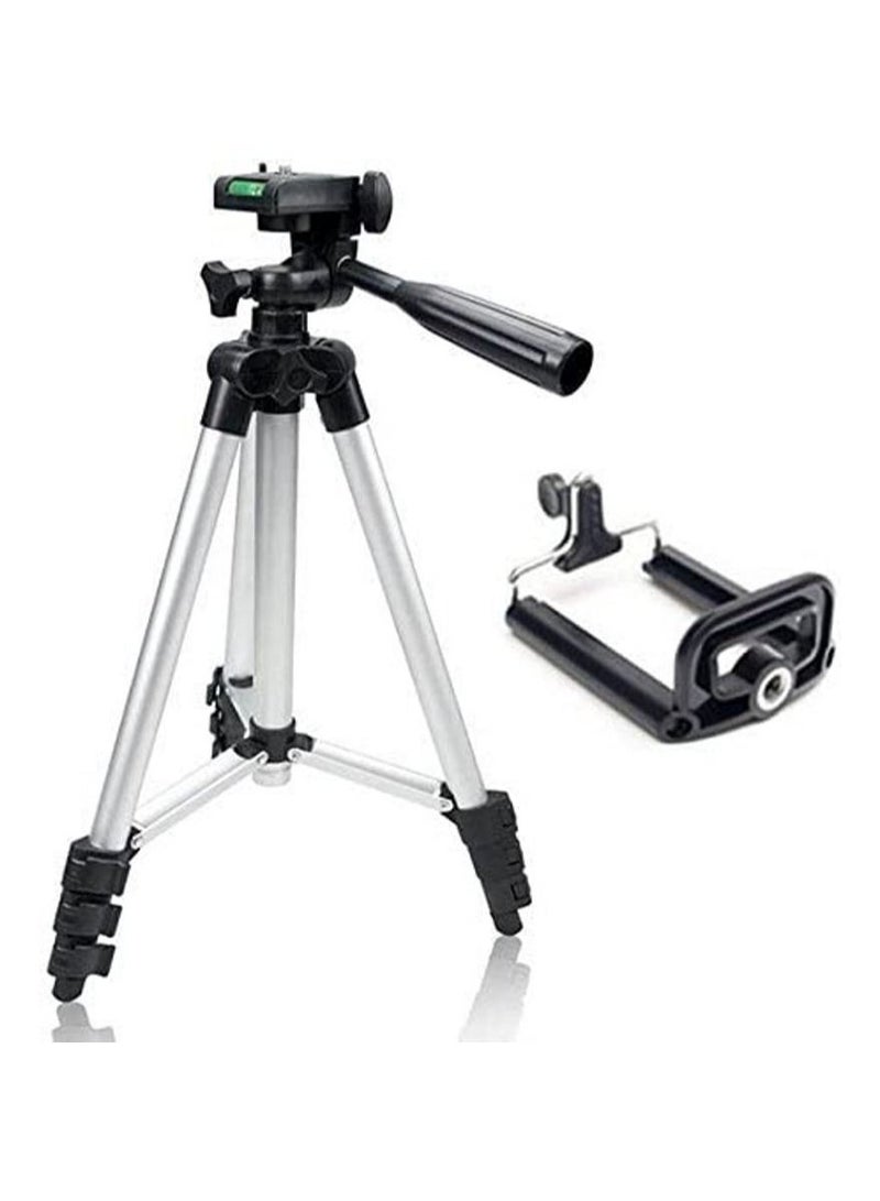 Rubik Portable Tripod Stand for Mobile and DSLR Camera, Adjustable Height and Mount For iPhone Samsung Huawei Nikon Canon Sony  - Image 1