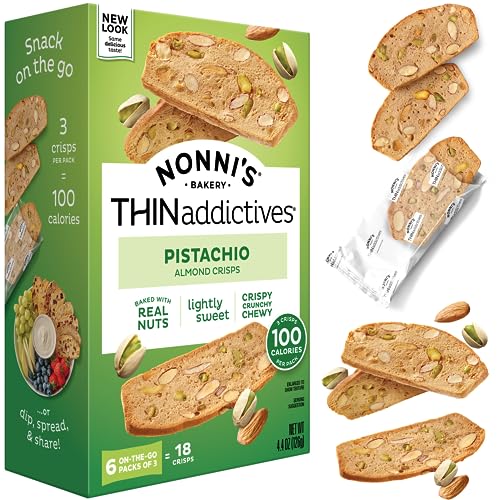 Nonni's, Thin addictives Pistachio Almond Crisps, 4.4 Ounce - Image 1