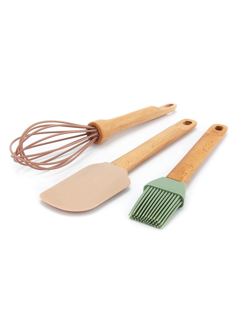 3 Piece Silicone Baking Utensils Set